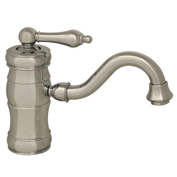Whitehaus Sgl Hole/Sgl Lvr Lavatory Faucet W/ Traditional Spout And Pop-Up Waste WHSL3-9722-C